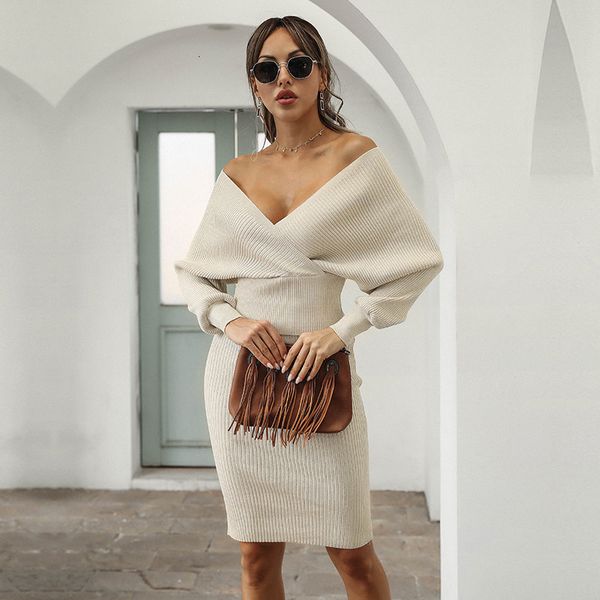 dresses autumn winter backless knitted casual batwing sleeve sweater skirt patchwork for women fashion tpqx, Black;gray
dresses autumn winter backless knitted casual batwing sleeve sweater skirt patchwork for women fashion tpqx, Black;gray
