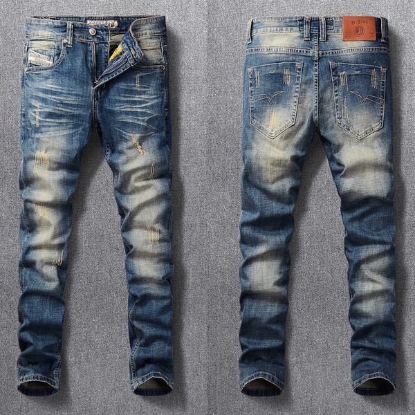 men's jeans italian vintage fashion retro blue washed slim fit ripped distressed casual cotton denim pants aj2n
men's jeans italian vintage fashion retro blue washed slim fit ripped distressed casual cotton denim pants aj2n