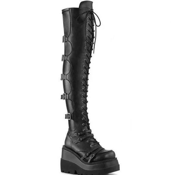 boots 2021 winter european and american over the knee round toe wedge heel platform knight, Black
boots 2021 winter european and american over the knee round toe wedge heel platform knight, Black