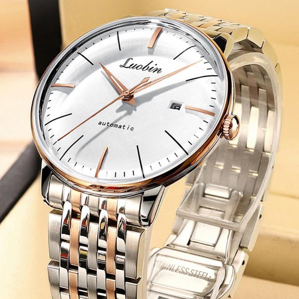 wristwatches men's watch luxury brand belt automatic mechanical business simple clock relogio masculino 2021, Slivery;brown
wristwatches men's watch luxury brand belt automatic mechanical business simple clock relogio masculino 2021, Slivery;brown