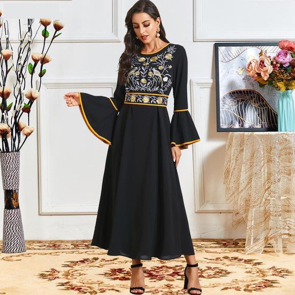 ethnic clothing abaya muslim women's embroidery trumpet long sleeve classic black casual dress arab women dubai djellaba, Red
ethnic clothing abaya muslim women's embroidery trumpet long sleeve classic black casual dress arab women dubai djellaba, Red