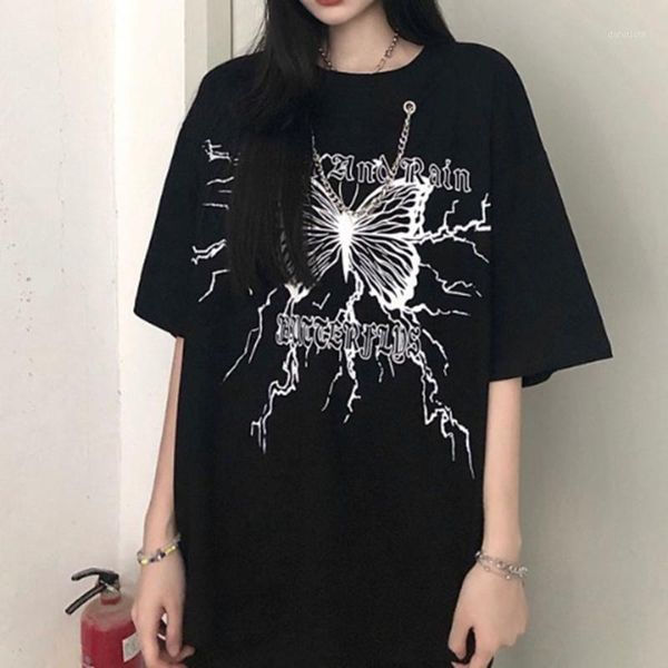 summer high street solid color chain butterfly printing t-shirt 2021 fashion trend simple casual round neck women's, White
summer high street solid color chain butterfly printing t-shirt 2021 fashion trend simple casual round neck women's, White