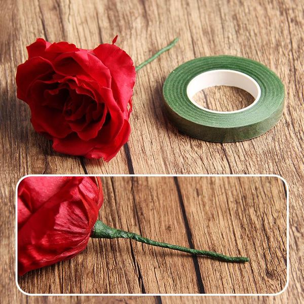 decorative flowers & wreaths 30 yard 12mm self-adhesive bouquet floral stem tape artificial flower stamen wrapping florist green tapes diy s
decorative flowers & wreaths 30 yard 12mm self-adhesive bouquet floral stem tape artificial flower stamen wrapping florist green tapes diy s