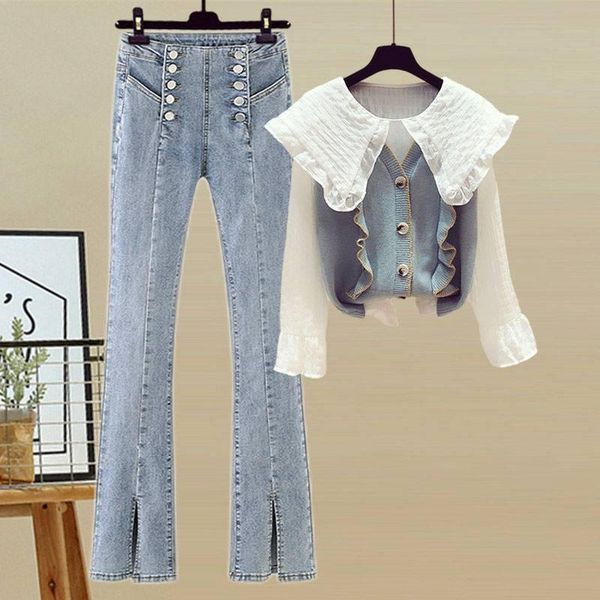 women's jeans pants autumn cotton korean metal button white shirt fashion light color large size suit y2k, Blue
women's jeans pants autumn cotton korean metal button white shirt fashion light color large size suit y2k, Blue