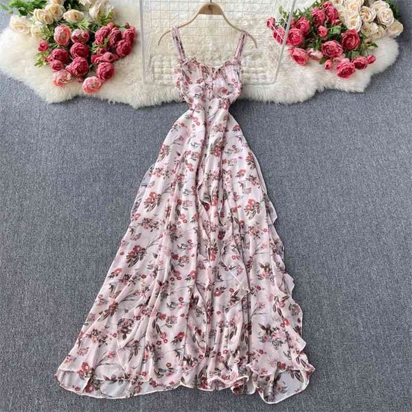 seaside holiday women's fashion summer sweet wood ear sleeveless chiffon beach long dress vintage clothes vestidos s496 210527, Black;gray
seaside holiday women's fashion summer sweet wood ear sleeveless chiffon beach long dress vintage clothes vestidos s496 210527, Black;gray