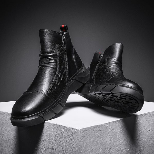 winter high martin shoes british wind work clothes locomotive chelsea boots men's black waterproof war training leather
winter high martin shoes british wind work clothes locomotive chelsea boots men's black waterproof war training leather