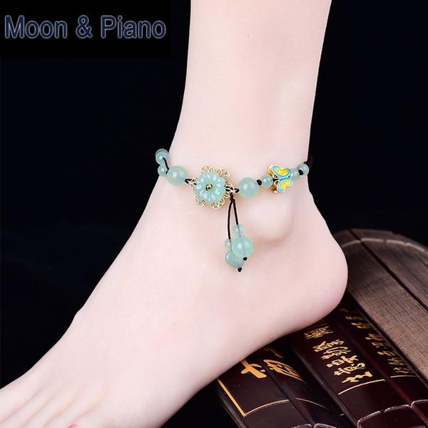 anklets hand-woven women anklet braided rope bead series folk-custom flower pattern transparent beads jewelry leg chain, Red;blue
anklets hand-woven women anklet braided rope bead series folk-custom flower pattern transparent beads jewelry leg chain, Red;blue