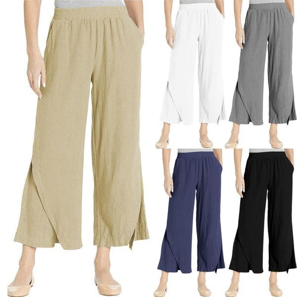 women's pants & capris summer trousers casual cotton and linen loose wide leg pockets elastic waist solid color cropped 2021, Black;white
women's pants & capris summer trousers casual cotton and linen loose wide leg pockets elastic waist solid color cropped 2021, Black;white
