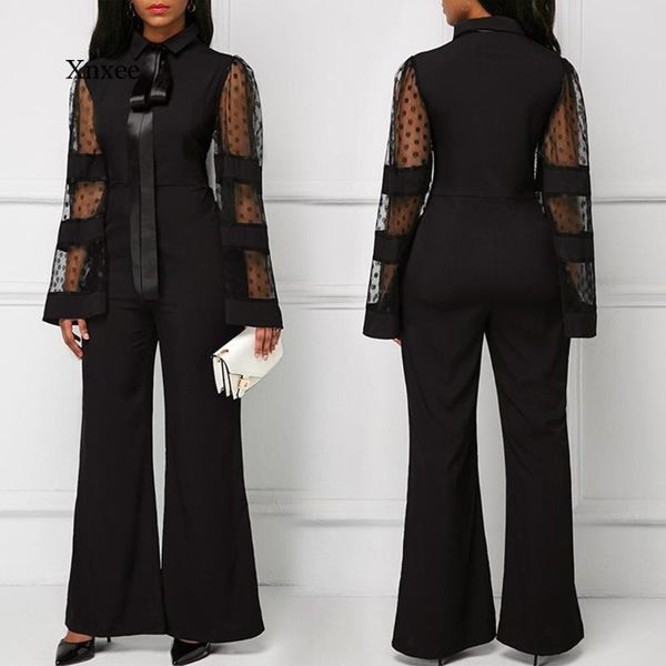 women's jumpsuits & rompers wide leg bodysuit for women 2021 spring black elegant mesh dot high waist office lady casual jumpsuit overa, Black;white
women's jumpsuits & rompers wide leg bodysuit for women 2021 spring black elegant mesh dot high waist office lady casual jumpsuit overa, Black;white