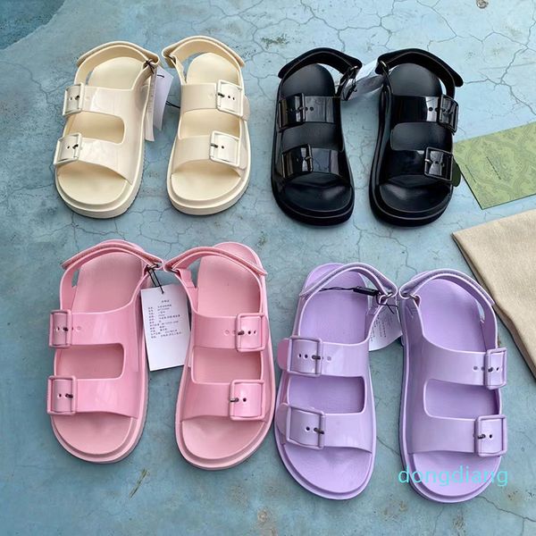 women mini rubber sandals slides hookloop flat mule designer platform shoes jelly adjustable buckle shoe, Black
women mini rubber sandals slides hookloop flat mule designer platform shoes jelly adjustable buckle shoe, Black