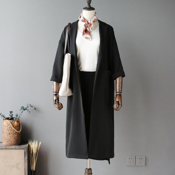women's trench coats long coat women 2021 fall autumn casual drop shoulder turn down collar pockets open windbreaker oversize loose, Tan;black
women's trench coats long coat women 2021 fall autumn casual drop shoulder turn down collar pockets open windbreaker oversize loose, Tan;black