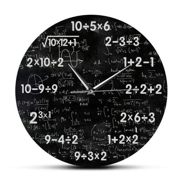 wall clocks math class black chalkboard silent clock mathematics classroom sign equations watch nerd teacher gift
wall clocks math class black chalkboard silent clock mathematics classroom sign equations watch nerd teacher gift