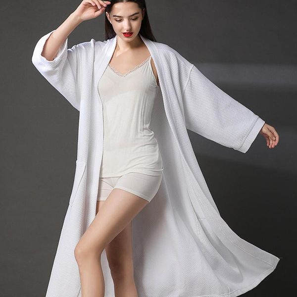 women's sleepwear spring 2021 autumn white cotton waffle bathrobe women plus large size couple spa el thin female bath robes long, Black;red
women's sleepwear spring 2021 autumn white cotton waffle bathrobe women plus large size couple spa el thin female bath robes long, Black;red