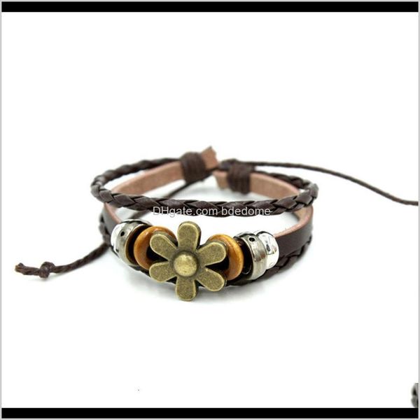 other bracelets jewelry drop delivery 2021 ethnic fashion womens flower rivet hand woven leather bracelet 10 yuan boutique distributionivfj, Golden;silver
other bracelets jewelry drop delivery 2021 ethnic fashion womens flower rivet hand woven leather bracelet 10 yuan boutique distributionivfj, Golden;silver