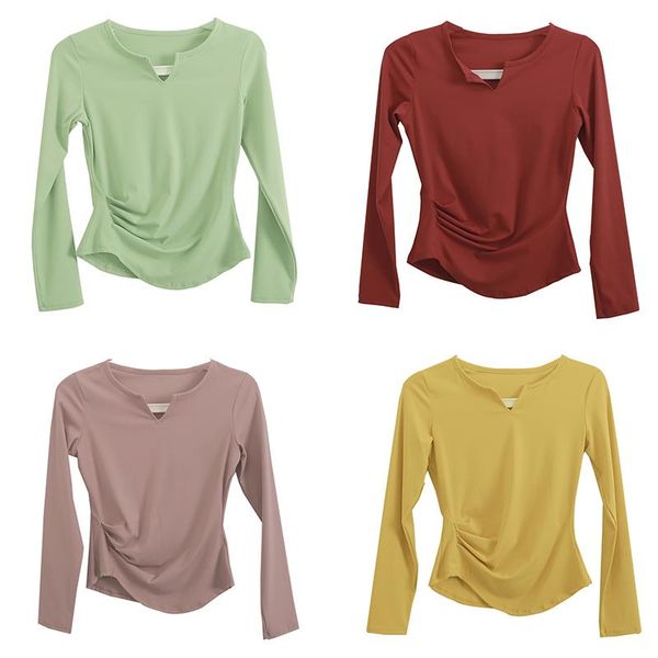 yoga outfit women sport crop clothes v-neck slim long sleeve t-shirt fitness running quick dry autumn
yoga outfit women sport crop clothes v-neck slim long sleeve t-shirt fitness running quick dry autumn