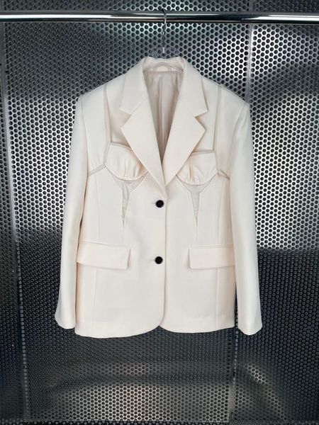 women's suits & blazers women temperament single breasted patchwork back lace-up casual blazer, White;black
women's suits & blazers women temperament single breasted patchwork back lace-up casual blazer, White;black