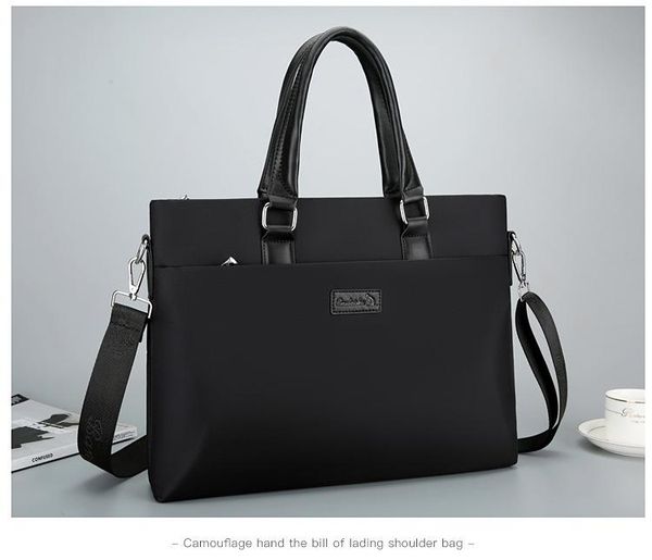 briefcases briefcase men's business casual handbag computer bag large-capacity water proof oxford cloth office document
briefcases briefcase men's business casual handbag computer bag large-capacity water proof oxford cloth office document
