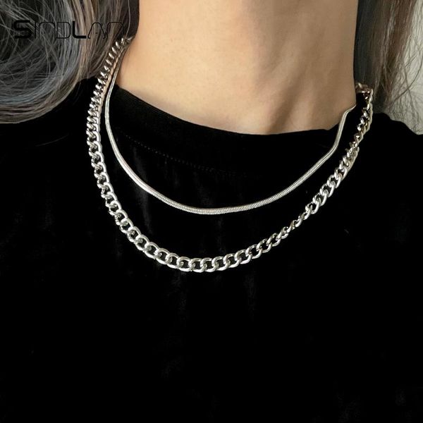 chains sindlan 2pcs punk silver color chain necklace for women vintage collier grunge geometric set couple emo fashion jewelry collar
chains sindlan 2pcs punk silver color chain necklace for women vintage collier grunge geometric set couple emo fashion jewelry collar