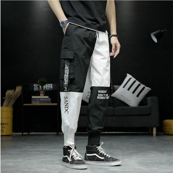 men's pants hip-hop streetwear jogging male 2021 autumn patchwork sweatpants long trousers, Black
men's pants hip-hop streetwear jogging male 2021 autumn patchwork sweatpants long trousers, Black
