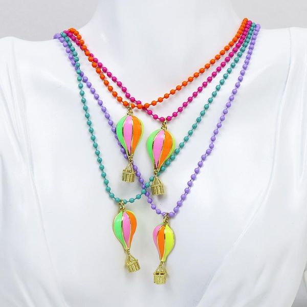 pendant necklaces 5 pcs colorful enamel airbloon necklace jewelry fashion gift for women 90191, Silver
pendant necklaces 5 pcs colorful enamel airbloon necklace jewelry fashion gift for women 90191, Silver