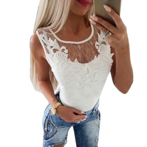 women's blouses & shirts women o neck summer white slim lace patchwork sleeveless bouse ladies casual blusas female all-match shir 
women's blouses & shirts women o neck summer white slim lace patchwork sleeveless bouse ladies casual blusas female all-match shir