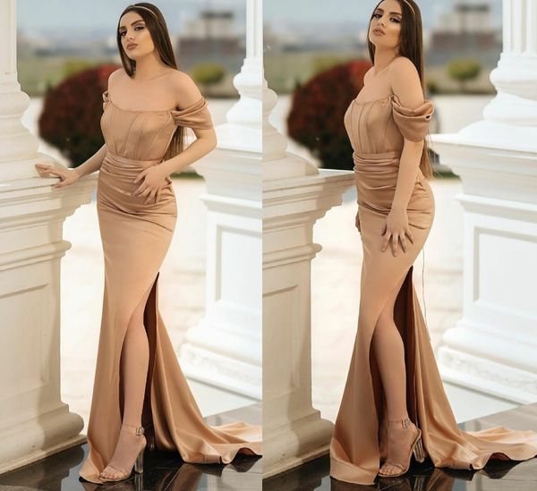 champagne mermaid satin evening dress 2022 high split off shoulder long prom formal gown celebrity wear simplle robe de soiree vestidos, Black;red
champagne mermaid satin evening dress 2022 high split off shoulder long prom formal gown celebrity wear simplle robe de soiree vestidos, Black;red