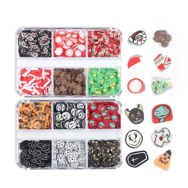 nail art decorations 6 grids christmas halloween day decoration love candy soft pottery 3d charms supplies manicure accessories, Silver;gold
nail art decorations 6 grids christmas halloween day decoration love candy soft pottery 3d charms supplies manicure accessories, Silver;gold