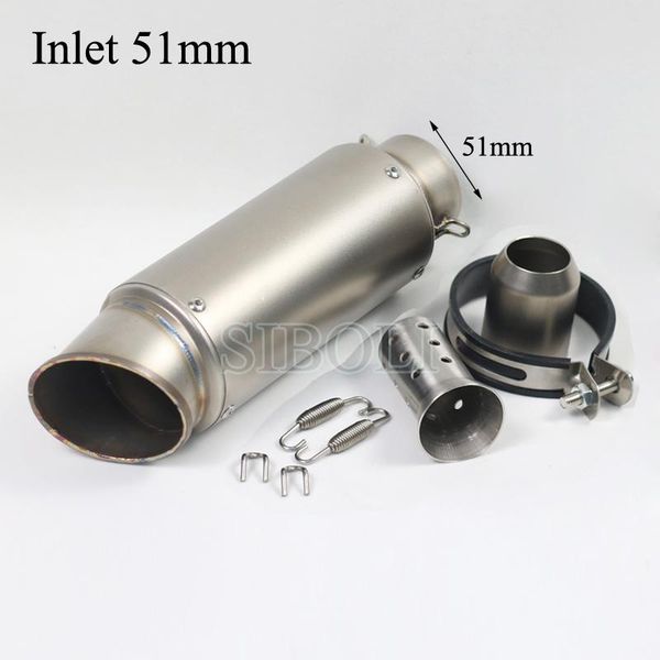 motorcycle exhaust system universal 51mm 60mm modified carbon fiber pipe muffler racing gp with db killer sc004
motorcycle exhaust system universal 51mm 60mm modified carbon fiber pipe muffler racing gp with db killer sc004
