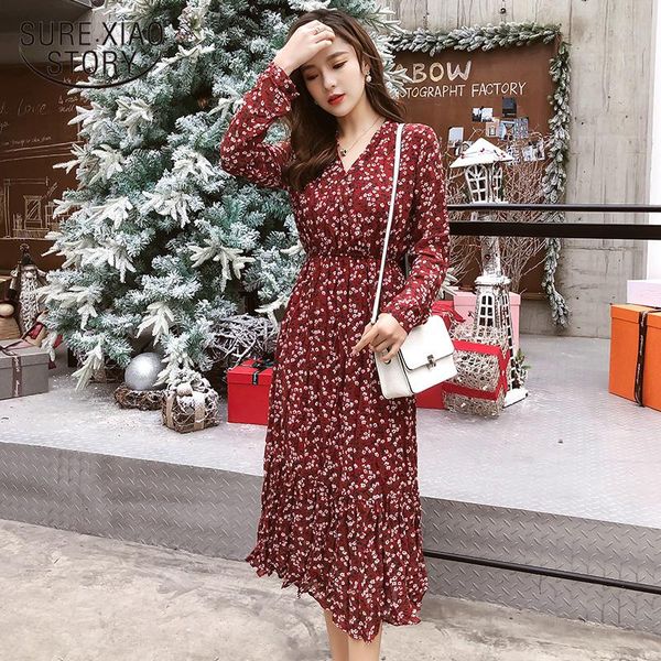casual dresses vintage fashion spring 2021 women floral print chiffon pleated dress v-neck long sleeve midi ladies 8557 50, Black;gray
casual dresses vintage fashion spring 2021 women floral print chiffon pleated dress v-neck long sleeve midi ladies 8557 50, Black;gray