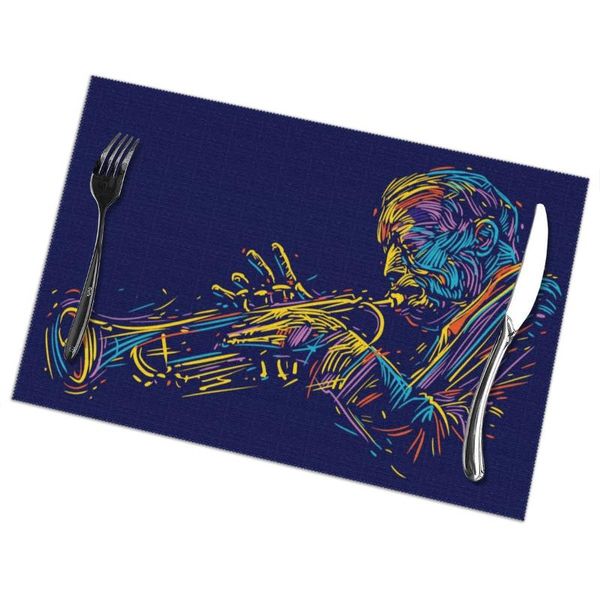 mats & pads 6 pcs placemat table mat jazz trumpet player poster for tables heat-insulation linen kitchen dining
mats & pads 6 pcs placemat table mat jazz trumpet player poster for tables heat-insulation linen kitchen dining