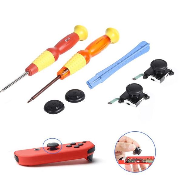 analog gamepad thumb stick sensor module w/screwdriver fit easy to install and disassemble for switch 105mm*50mm*10mm game controllers & joy
analog gamepad thumb stick sensor module w/screwdriver fit easy to install and disassemble for switch 105mm*50mm*10mm game controllers & joy