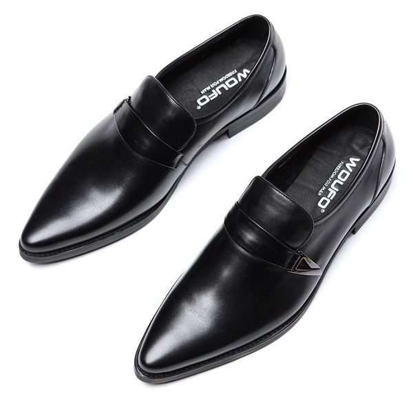 dress shoes men business formal wear leather men's oxfords large size cowhide zapatos de hombre, Black
dress shoes men business formal wear leather men's oxfords large size cowhide zapatos de hombre, Black