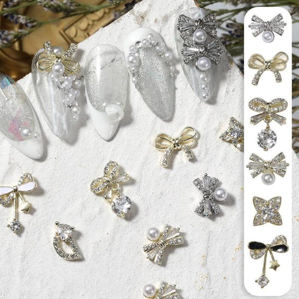 nail art decorations 1pcs bowknot jewelry exquisite luxury glitter diamond pearl pendant diy design, Silver;gold
nail art decorations 1pcs bowknot jewelry exquisite luxury glitter diamond pearl pendant diy design, Silver;gold