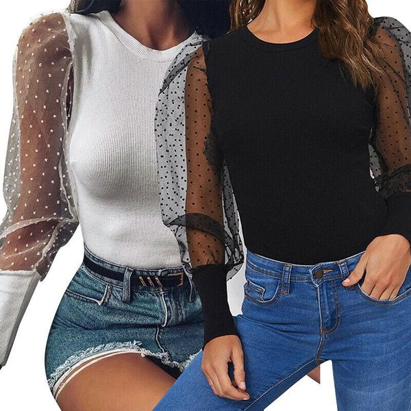 women's jumpsuits & rompers womens fashion polka dot puff mesh sleeve pullover long o neck bodysuit ladies splicing romper black white
women's jumpsuits & rompers womens fashion polka dot puff mesh sleeve pullover long o neck bodysuit ladies splicing romper black white