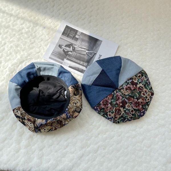 berets 2021 fashion letter black beret women cotton spring summer painter hat female korean version japanese british retro cap, Blue;gray
berets 2021 fashion letter black beret women cotton spring summer painter hat female korean version japanese british retro cap, Blue;gray