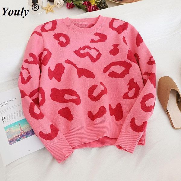 women's sweaters vintage pink printed spring casual ladies long sleeve pullover 2021 fashion chicloose knitted jumper pull femme, White;black
women's sweaters vintage pink printed spring casual ladies long sleeve pullover 2021 fashion chicloose knitted jumper pull femme, White;black