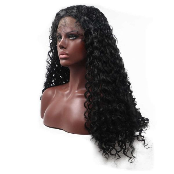 chemical fiber front lace wig small curl hair cover can be delivered, Black;brown
chemical fiber front lace wig small curl hair cover can be delivered, Black;brown