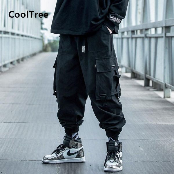 men's pants cooltree men cargo spring autumn solid color multi-pocket jogger trouser male harajuku hip hop loose harem pant streetwear, Black
men's pants cooltree men cargo spring autumn solid color multi-pocket jogger trouser male harajuku hip hop loose harem pant streetwear, Black