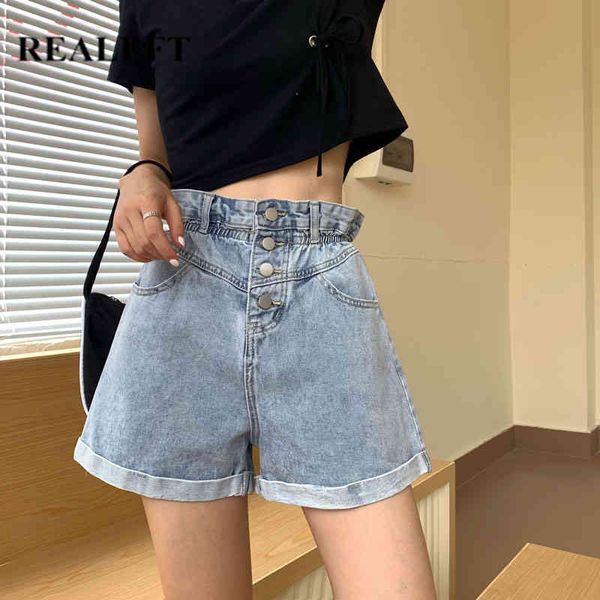 summer shorts for women vintage high waist slim single breasted fashionable wide leg denim female 210428, White;black
summer shorts for women vintage high waist slim single breasted fashionable wide leg denim female 210428, White;black