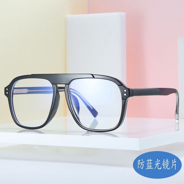 3031 flat mirror tr90 blue light proof plug in leg mirror frame glasses, White;black
3031 flat mirror tr90 blue light proof plug in leg mirror frame glasses, White;black