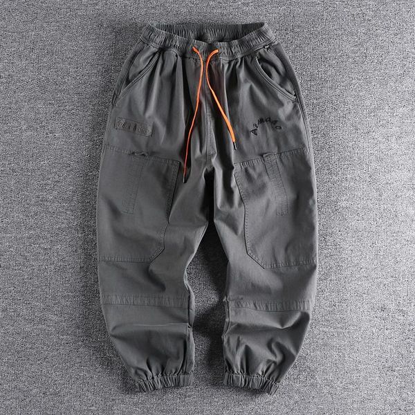 men's pants 2021 arrival embroidered letters japanese fashion work casual loose legged men's nine point harlan trouser 316, Black
men's pants 2021 arrival embroidered letters japanese fashion work casual loose legged men's nine point harlan trouser 316, Black