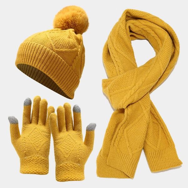 berets scarf gloves three-piece set autumn and winter outdoor cold warm thick knitted hat solid color suit red yellow black, Blue;gray
berets scarf gloves three-piece set autumn and winter outdoor cold warm thick knitted hat solid color suit red yellow black, Blue;gray
