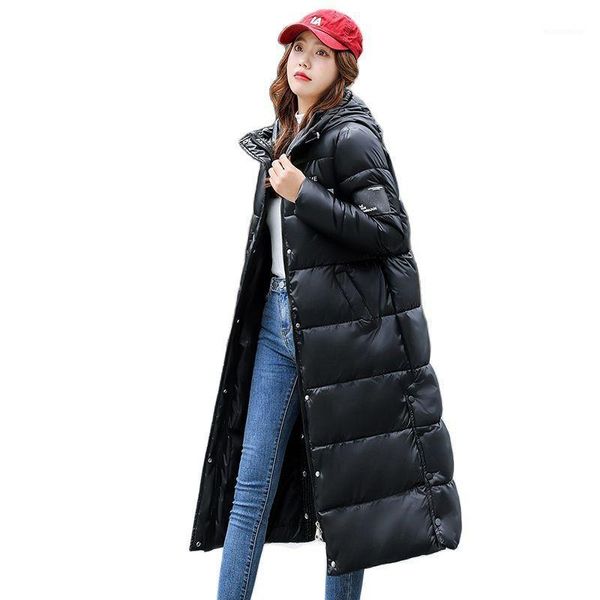 women's down & parkas women winter hooded big pocket glossy windrproof x-long coat puffer jacket cotton padded warm outwear overcoat, Black
women's down & parkas women winter hooded big pocket glossy windrproof x-long coat puffer jacket cotton padded warm outwear overcoat, Black