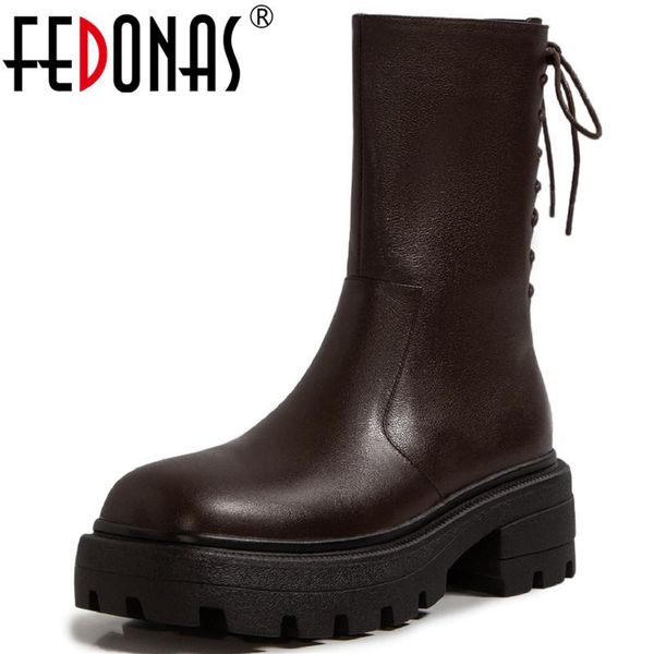 boots fedonas 2021 winter women's genuine leather round toe ankle for women chunky platform party casual shoes woman heels, Black
boots fedonas 2021 winter women's genuine leather round toe ankle for women chunky platform party casual shoes woman heels, Black