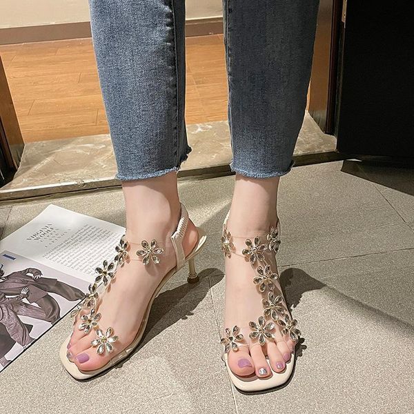 sandals stiletto heel women rhinestone transparent pvc summer sweet open toe high mujer 2021, Black
sandals stiletto heel women rhinestone transparent pvc summer sweet open toe high mujer 2021, Black
