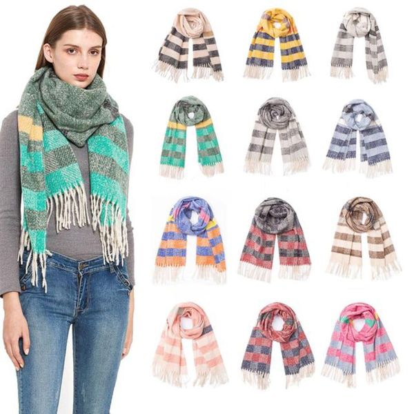 scarves womens casual scarf warm long shawl wraps large designer 2021 knitted spring winter women neckerchiefs for, Blue;gray
scarves womens casual scarf warm long shawl wraps large designer 2021 knitted spring winter women neckerchiefs for, Blue;gray