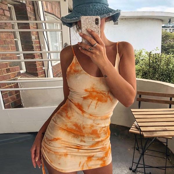 tie dye women bodycon dress sleeveless backless bandage fashion party mini dresses 2021 mujer casual, Black;gray
tie dye women bodycon dress sleeveless backless bandage fashion party mini dresses 2021 mujer casual, Black;gray