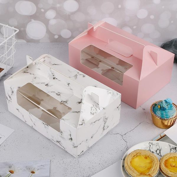 gift wrap 200 x 6 cavity handle muffin cupcake holders with pvc window portable marble pink white baking pastry tart boxes
gift wrap 200 x 6 cavity handle muffin cupcake holders with pvc window portable marble pink white baking pastry tart boxes