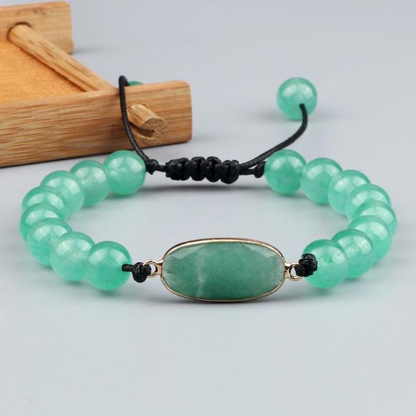 beaded, strands luxurious green chalcedony pendant bracelet 6 8mm natural stone beads braided women charm bangles chain jewelry gift, Black
beaded, strands luxurious green chalcedony pendant bracelet 6 8mm natural stone beads braided women charm bangles chain jewelry gift, Black