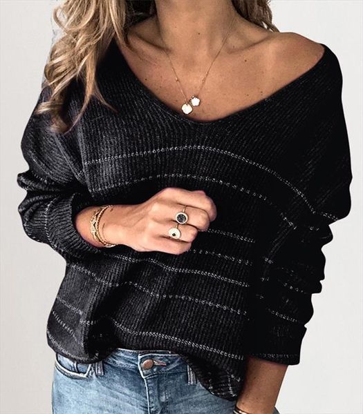 women girl winter fall womens sweater basic knitted pullovers v neck striped knitwear outwear pullover jumpers 5xl big size, White;black
women girl winter fall womens sweater basic knitted pullovers v neck striped knitwear outwear pullover jumpers 5xl big size, White;black